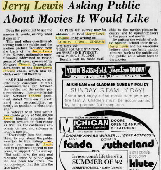 Pandora 1&2 - Jun 4 1972 Ad